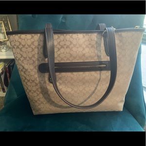 Coach canvas tote